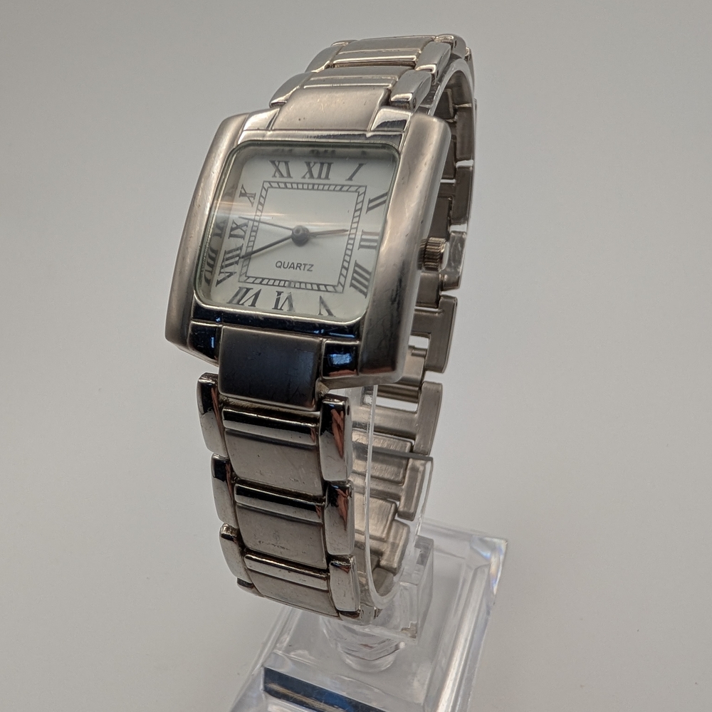 Silver Quartz Roman Numeral Watch